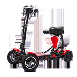 Cyungbok - Minibicicleta eléctrica plegable de cuatro ruedas para adultos mayores