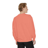 Customizable Unisex Garment-Dyed Sweatshirt, Personalized Gift, Cozy Streetwear, Casual Outfit, Unique Design Sweatshirt