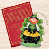 Lepricon's Pot Full of Gold Wooden Ornaments by Jamie Mills-Price - Celtic Decor - 8457707-MP