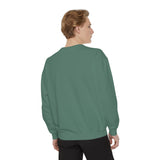 Customizable Unisex Garment-Dyed Sweatshirt, Personalized Gift, Cozy Streetwear, Casual Outfit, Unique Design Sweatshirt