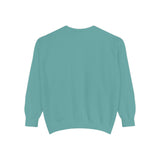 Customizable Unisex Garment-Dyed Sweatshirt, Personalized Gift, Cozy Streetwear, Casual Outfit, Unique Design Sweatshirt