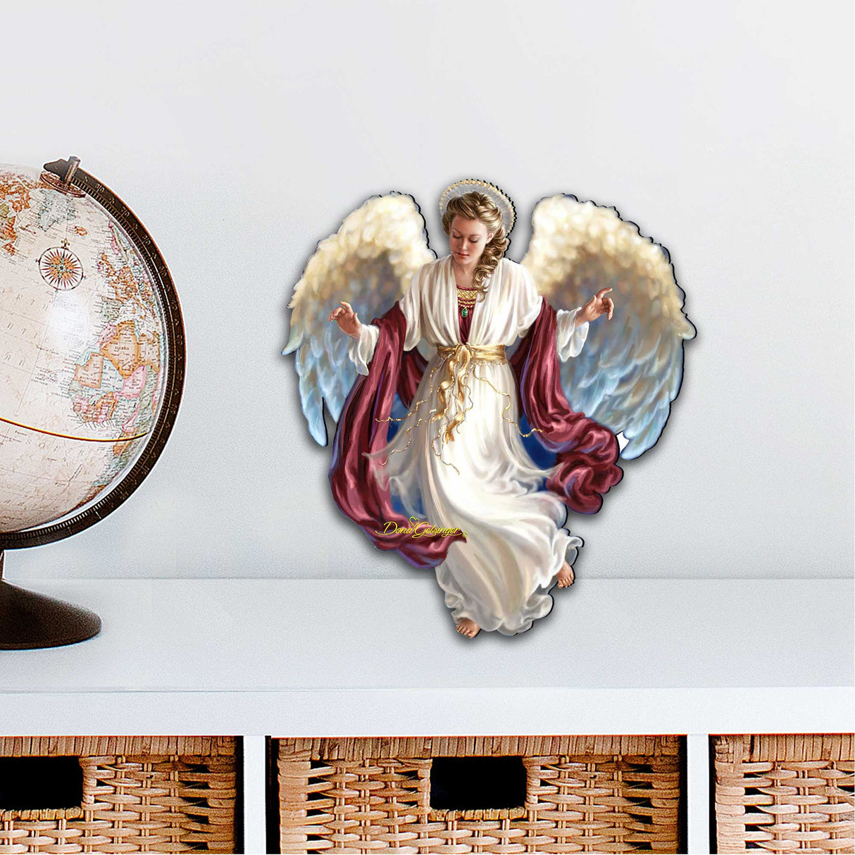 Decoración de puerta "Paz en la Tierra" de Gelsinger - Decoración navideña americana - 8461048H-1208