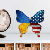 USA/Ukraine Butterfly Holiday Door Decor - International Decor - 8187129H