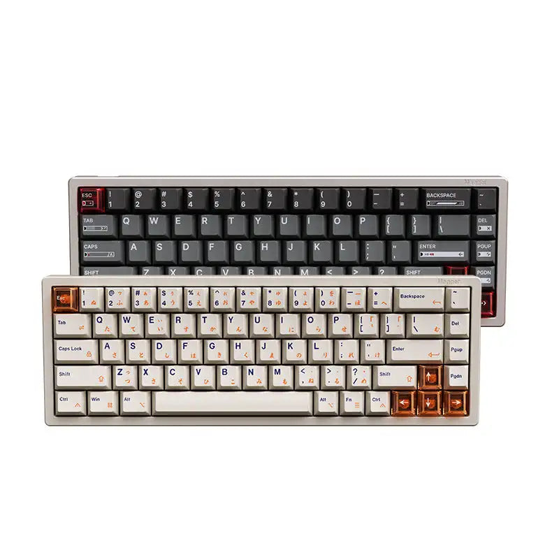 Magnetic White Porcelain Jade 68 Key Aluminum Tuo Keyboard - Lootquake