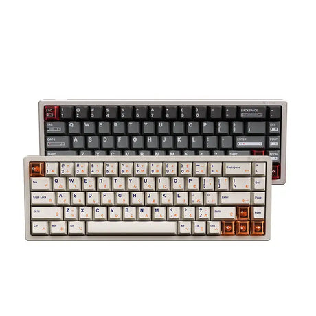 Magnetic White Porcelain Jade 68 Key Aluminum Tuo Keyboard - Lootquake