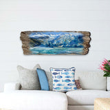 Majestic Glacier Wooden Wall Art by G. DeBrekht Coastal Decor - 8491105W