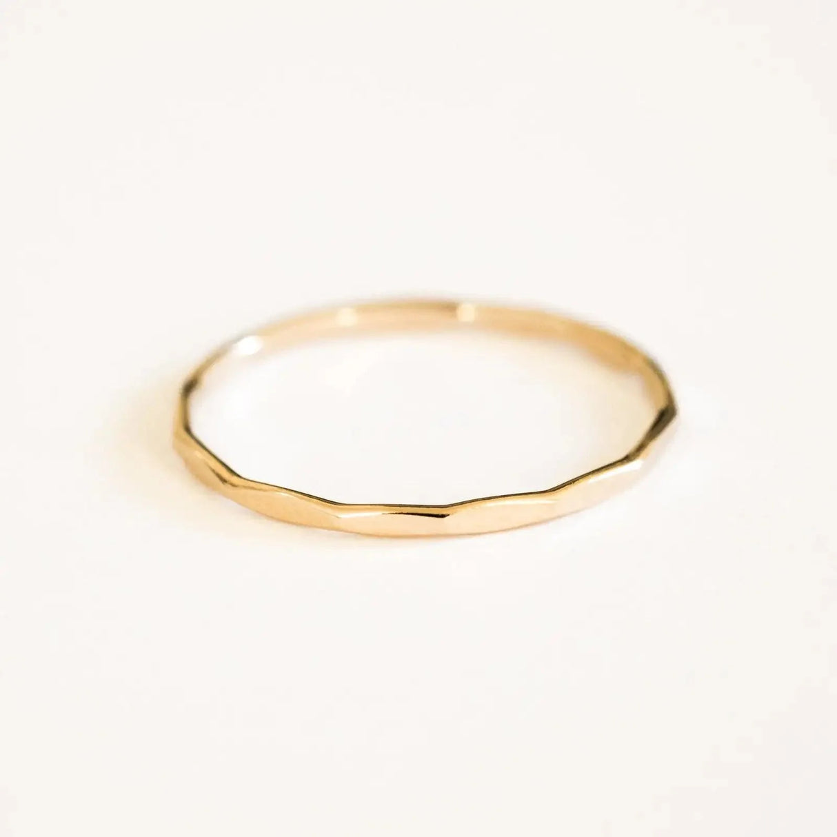 14K Gold Filled Textured Stacking Ring