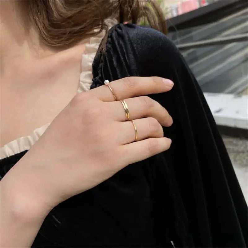 14K Gold Filled Textured Stacking Ring