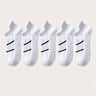 5 pares de calcetines deportivos profesionales para hombre, de verano, de malla fina, transpirables, absorbentes del sudor, antiolor, con protección para el talón y las orejas.