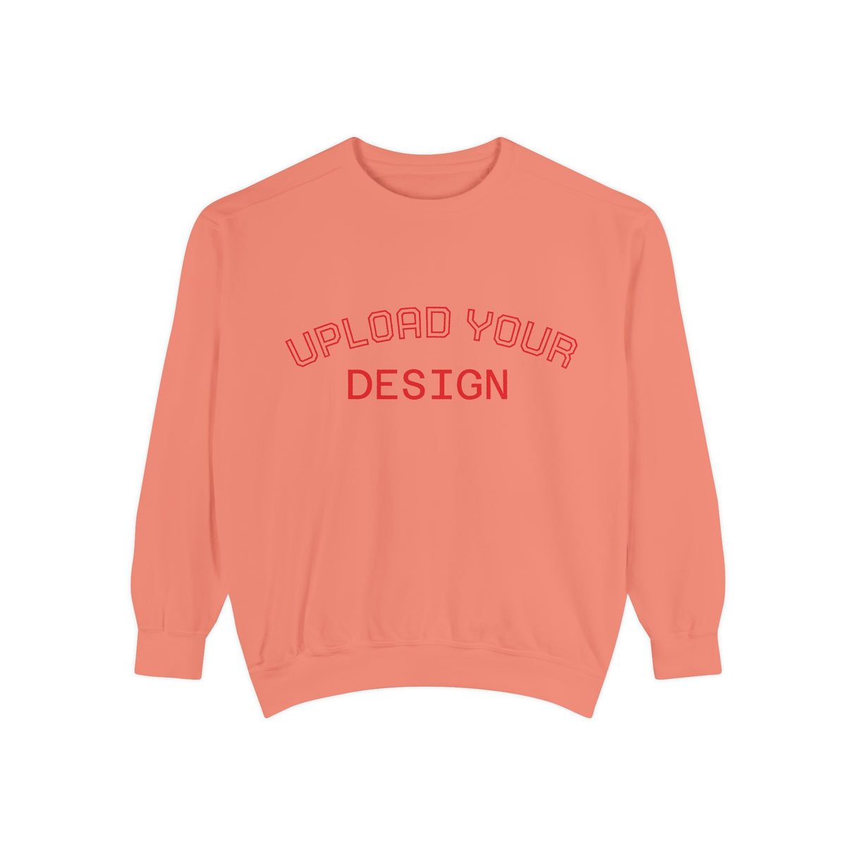 Customizable Unisex Garment-Dyed Sweatshirt, Personalized Gift, Cozy Streetwear, Casual Outfit, Unique Design Sweatshirt