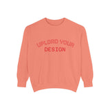 Customizable Unisex Garment-Dyed Sweatshirt, Personalized Gift, Cozy Streetwear, Casual Outfit, Unique Design Sweatshirt