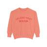 Customizable Unisex Garment-Dyed Sweatshirt, Personalized Gift, Cozy Streetwear, Casual Outfit, Unique Design Sweatshirt