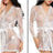 Sexy lingerie bathrobe strappy nightdress set - Lootquake