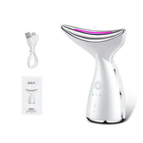 EMS Microcurrent Neck Face Beauty Device With 3 Colors LED Photon Therapy Skin Tighten Reduce Double Chin Face Lifting Devices - Lootquake