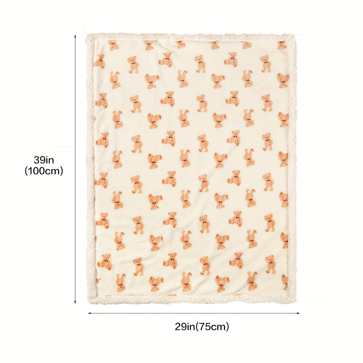 Manta de felpa con estampado de oso y vaca, lujosa y adorable decoración, ideal como regalo para Navidad, Acción de Gracias, Año Nuevo y San Valentín.