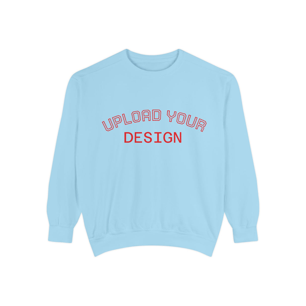 Customizable Unisex Garment-Dyed Sweatshirt, Personalized Gift, Cozy Streetwear, Casual Outfit, Unique Design Sweatshirt