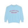 Customizable Unisex Garment-Dyed Sweatshirt, Personalized Gift, Cozy Streetwear, Casual Outfit, Unique Design Sweatshirt