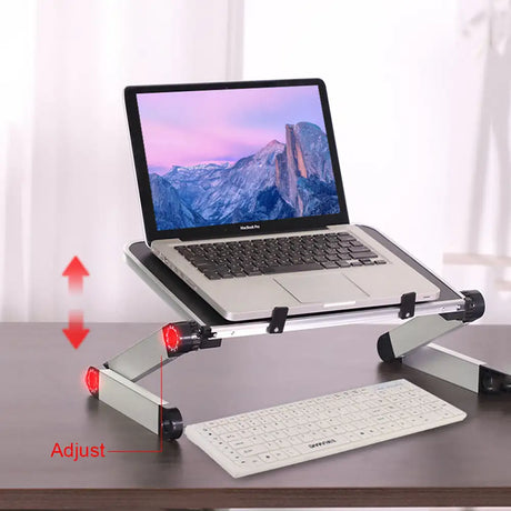 Foldable Laptop Stand Ergonomic Desk Tablet Holder - Lootquake