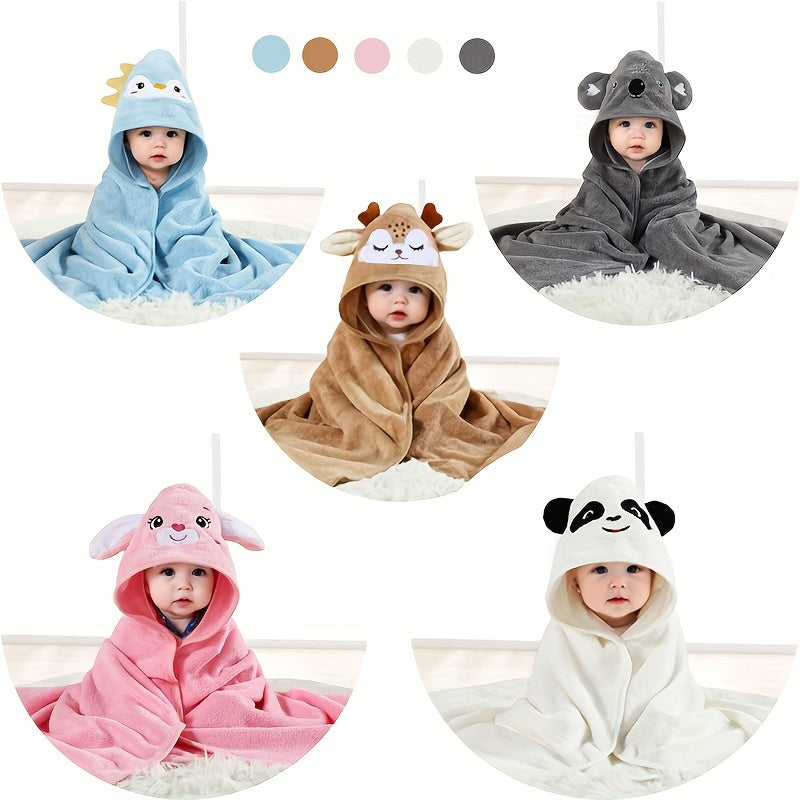 Albornoz con capucha para bebé niño, manta de baño, cochecito de bebé, bonita prenda exterior usable para múltiples usos.