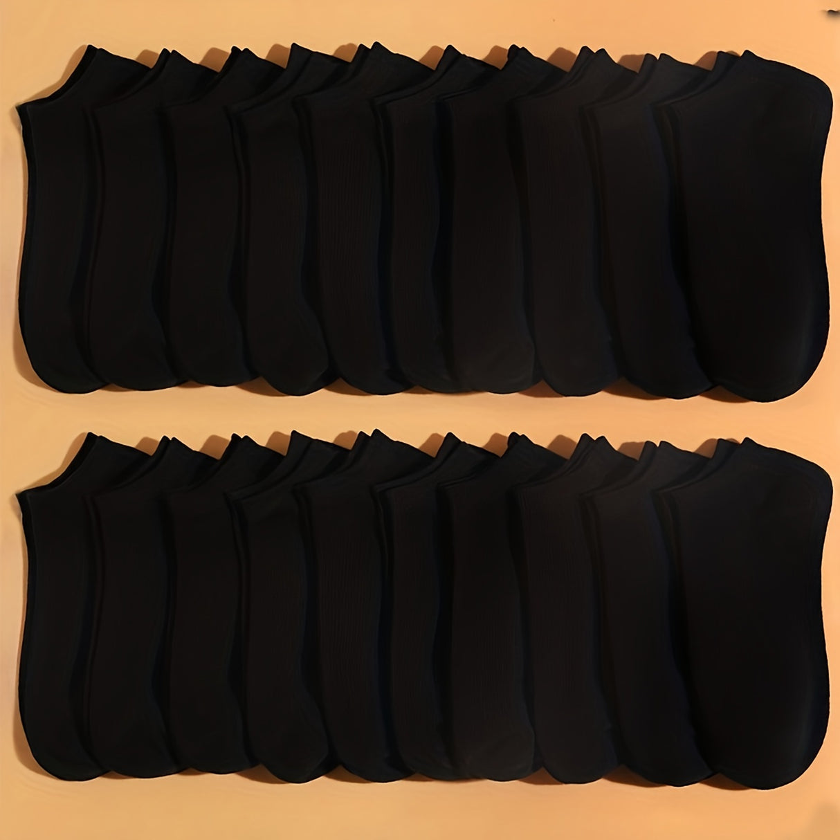 20 paires de chaussettes unies à imprimé, chaussettes basses douces et légères, bas et collants pour femmes