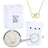 Engraved Double Heart Necklace Simple Rose Gift Set - Lootquake