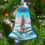 Winter Bells Glass Ornament Set of 3 by G. DeBrekht - Christmas Decor - 73180-B3