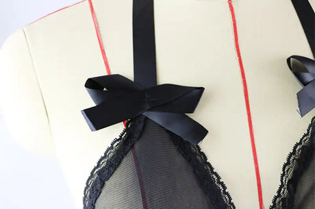 Sexy Lingerie Lace Mesh Transparent Bodysuit - Lootquake