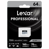Lexar 1066x TF Card: 32GB-256GB, UAV HD 4K