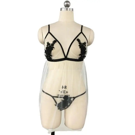 Sexy Suspender Skirt Embroidered Sexy Lingerie - Lootquake