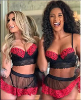 Sexy New Lace Tights Love Lingerie - Lootquake
