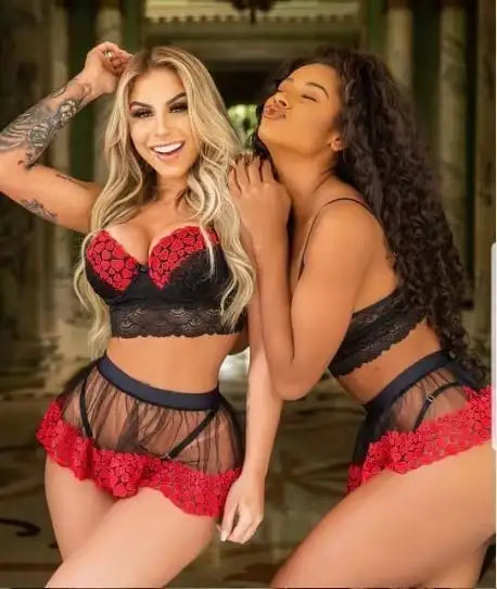 Sexy New Lace Tights Love Lingerie - Lootquake