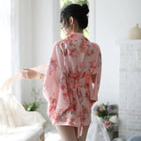 New Aexy Lingerie Manufacturers Supply Sexy Lingerie Women New Japanese Printed Kimono Suit Bathrobe - Lootquake