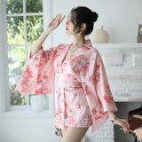 New Aexy Lingerie Manufacturers Supply Sexy Lingerie Women New Japanese Printed Kimono Suit Bathrobe - Lootquake