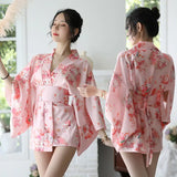 New Aexy Lingerie Manufacturers Supply Sexy Lingerie Women New Japanese Printed Kimono Suit Bathrobe - Lootquake