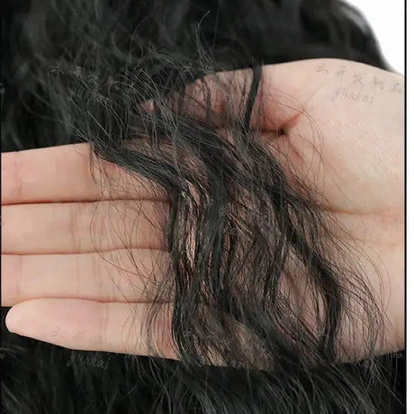Wig Ladies Ponytail Long Curly Hair Bunch Corn Whisker Ponytail - Lootquake