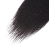 Kinky Straight Human Hair With A Ponytail In The Hair - Lootquake
