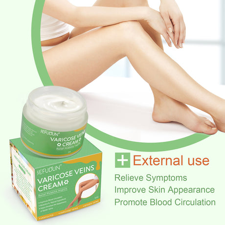 Vein Cream Red Blood Streaks Repair Earthworm Leg Bruises Bulge Relief Pain Safflower Skin care lotion Varicose Cream - Lootquake