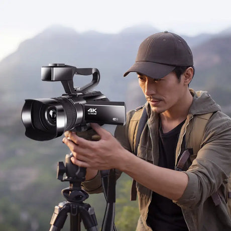 New Handheld High-Definition Digital Video Camera 4K Conference Camera Recorder Short Video Camera Dv - Lootquake