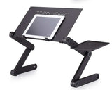 "Folding Adjustable Bed Study Desk - Aluminum Alloy Notebook Computer Stand