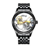 Automatic Mechanical Watch Creative Hollow Male Watch Generation Silicone Band Watch - Lootquake