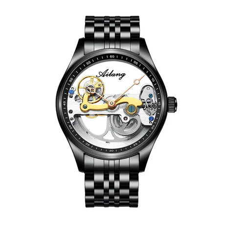 Automatic Mechanical Watch Creative Hollow Male Watch Generation Silicone Band Watch - Lootquake