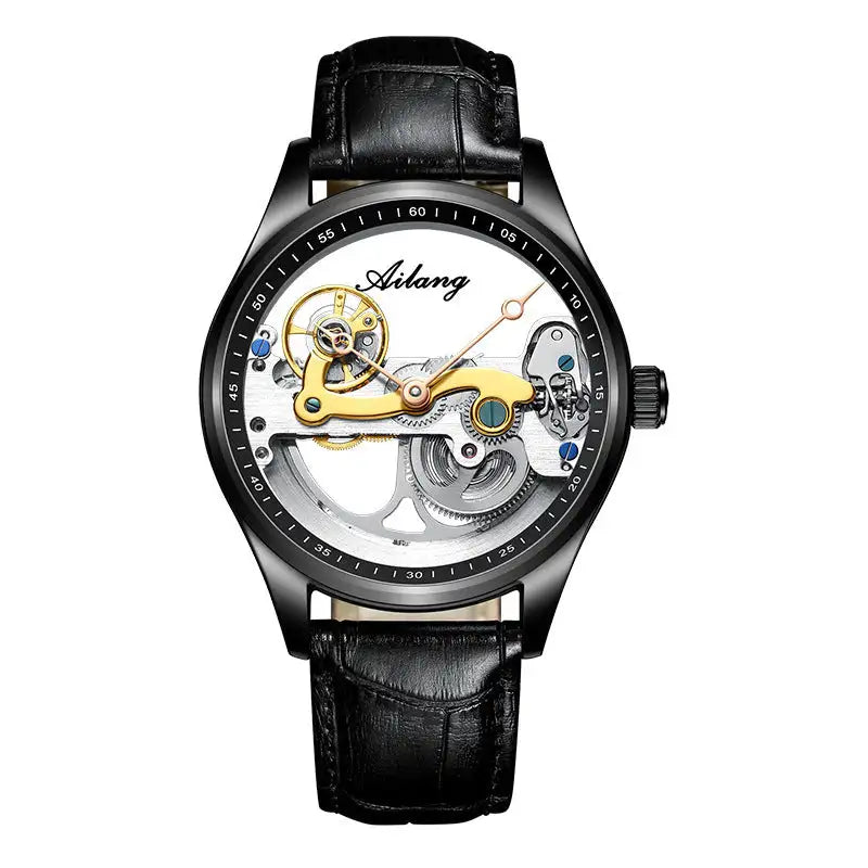 Automatic Mechanical Watch Creative Hollow Male Watch Generation Silicone Band Watch - Lootquake