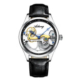 Automatic Mechanical Watch Creative Hollow Male Watch Generation Silicone Band Watch - Lootquake