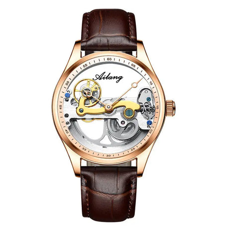 Automatic Mechanical Watch Creative Hollow Male Watch Generation Silicone Band Watch - Lootquake