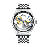 Automatic Mechanical Watch Creative Hollow Male Watch Generation Silicone Band Watch - Lootquake
