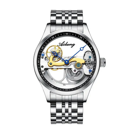 Automatic Mechanical Watch Creative Hollow Male Watch Generation Silicone Band Watch - Lootquake