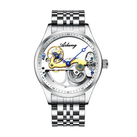 Automatic Mechanical Watch Creative Hollow Male Watch Generation Silicone Band Watch - Lootquake