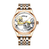 Automatic Mechanical Watch Creative Hollow Male Watch Generation Silicone Band Watch - Lootquake