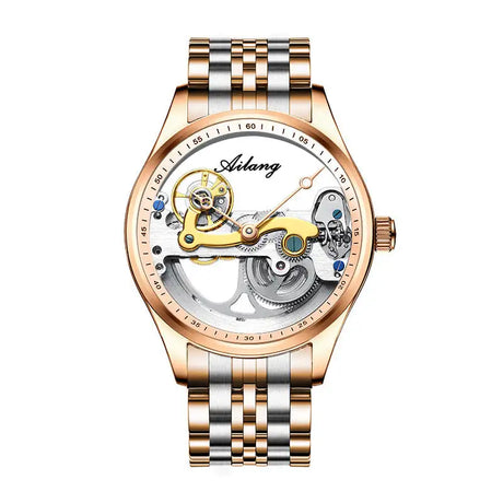 Automatic Mechanical Watch Creative Hollow Male Watch Generation Silicone Band Watch - Lootquake