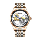 Automatic Mechanical Watch Creative Hollow Male Watch Generation Silicone Band Watch - Lootquake